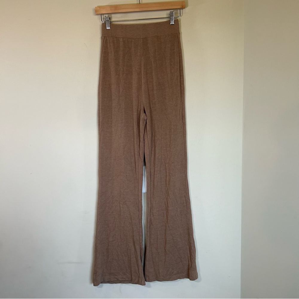 Risen Brown Wide Leg Lounge Pants Women's Small Neutral